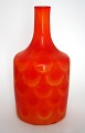 Orange Peacock vase, Elme