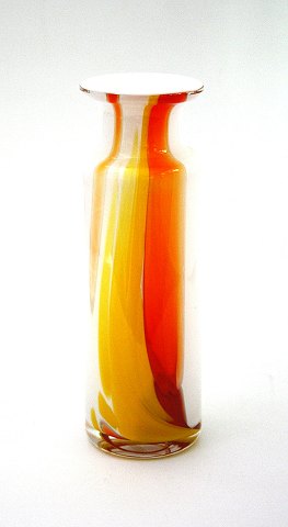 Orange vase, Cascade, Holmegaard
