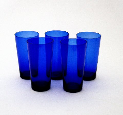 Blå sodavand/vandglas
Holmegaard glasværk