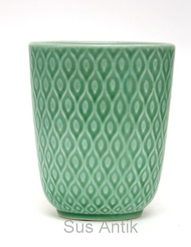 Mintgrøn vase, Marselis, Alumina